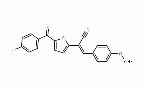 CAS No. 338966-63-5, 2-[5-(4-Fluorobenzoyl)-2-thienyl]-3-(4-methoxyphenyl)acrylonitrile