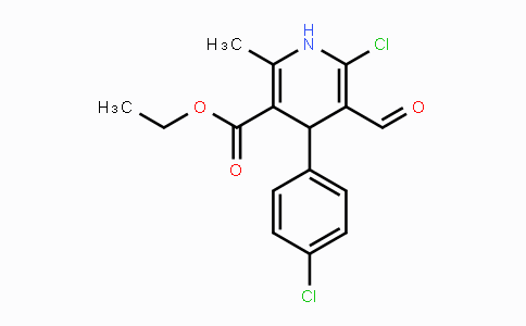 CAS No. 338966-68-0, Ethyl 6-chloro-4-(4-chlorophenyl)-5-formyl-2-methyl-1,4-dihydro-3-pyridinecarboxylate