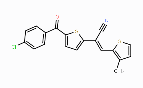 CAS No. 338966-69-1, 2-[5-(4-Chlorobenzoyl)-2-thienyl]-3-(3-methyl-2-thienyl)acrylonitrile