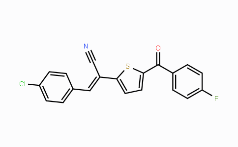 CAS No. 338966-81-7, 3-(4-Chlorophenyl)-2-[5-(4-fluorobenzoyl)-2-thienyl]acrylonitrile
