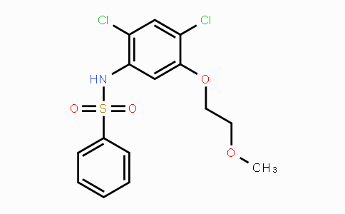 CAS No. 338967-48-9, N-[2,4-Dichloro-5-(2-methoxyethoxy)phenyl]benzenesulfonamide