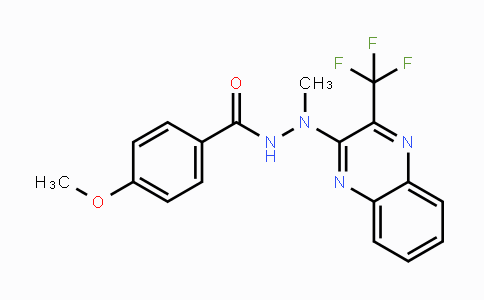 CAS No. 343372-48-5, 4-Methoxy-N'-methyl-N'-[3-(trifluoromethyl)-2-quinoxalinyl]benzenecarbohydrazide