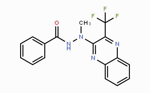 CAS No. 343372-52-1, N'-Methyl-N'-[3-(trifluoromethyl)-2-quinoxalinyl]benzenecarbohydrazide