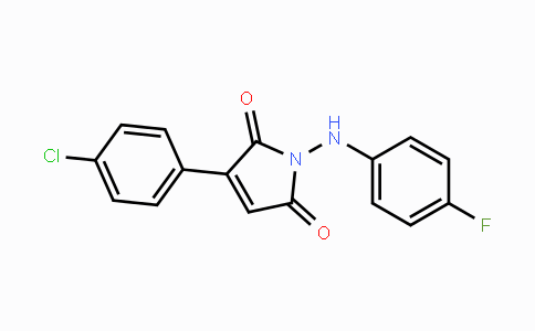 CAS No. 271254-37-6, 3-(4-Chlorophenyl)-1-(4-fluoroanilino)-1H-pyrrole-2,5-dione