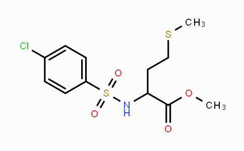 CAS No. 1396966-21-4, Methyl 2-{[(4-chlorophenyl)sulfonyl]amino}-4-(methylsulfanyl)butanoate