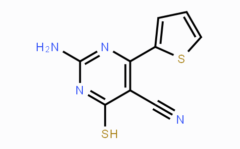 CAS No. 551921-38-1, 2-Amino-4-sulfanyl-6-(2-thienyl)-5-pyrimidinecarbonitrile