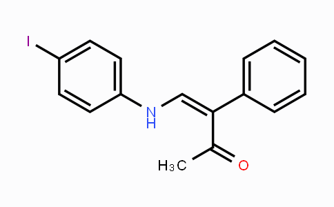 CAS No. 343373-08-0, 4-(4-Iodoanilino)-3-phenyl-3-buten-2-one