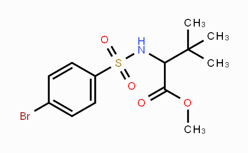 CAS No. 1214641-26-5, Methyl 2-{[(4-bromophenyl)sulfonyl]amino}-3,3-dimethylbutanoate