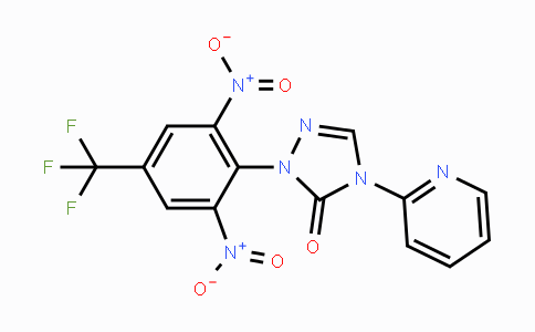 CAS No. 343373-44-4, 2-[2,6-Dinitro-4-(trifluoromethyl)phenyl]-4-(2-pyridinyl)-2,4-dihydro-3H-1,2,4-triazol-3-one