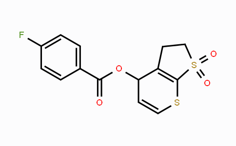 MC119126 | 343373-66-0 | 1,1-Dioxo-1,2,3,4-tetrahydro-1lambda~6~-thieno[2,3-b]thiopyran-4-yl 4-fluorobenzenecarboxylate