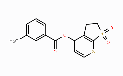 343373-68-2 | 1,1-Dioxo-1,2,3,4-tetrahydro-1lambda~6~-thieno[2,3-b]thiopyran-4-yl 3-methylbenzenecarboxylate