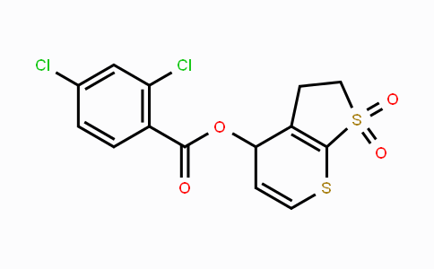 CAS No. 343373-81-9, 1,1-Dioxo-1,2,3,4-tetrahydro-1lambda~6~-thieno[2,3-b]thiopyran-4-yl 2,4-dichlorobenzenecarboxylate