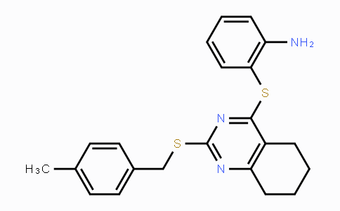 CAS No. 343374-17-4, 2-({2-[(4-Methylbenzyl)sulfanyl]-5,6,7,8-tetrahydro-4-quinazolinyl}sulfanyl)aniline