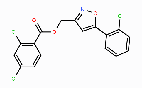 CAS No. 343374-45-8, [5-(2-Chlorophenyl)-3-isoxazolyl]methyl 2,4-dichlorobenzenecarboxylate