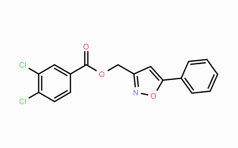 DY119142 | 343374-57-2 | (5-Phenyl-3-isoxazolyl)methyl 3,4-dichlorobenzenecarboxylate