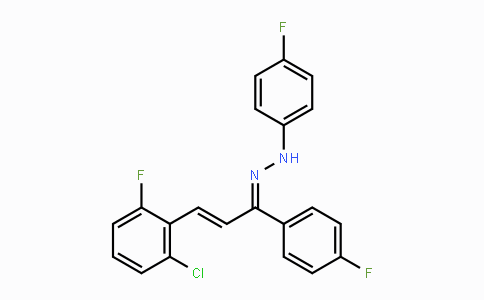 CAS No. 343374-70-9, (E)-3-(2-Chloro-6-fluorophenyl)-1-(4-fluorophenyl)-2-propen-1-one N-(4-fluorophenyl)hydrazone
