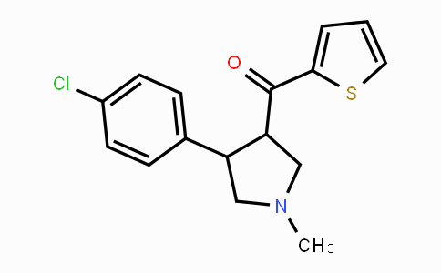 CAS No. 343374-81-2, [4-(4-Chlorophenyl)-1-methyltetrahydro-1H-pyrrol-3-yl](2-thienyl)methanone
