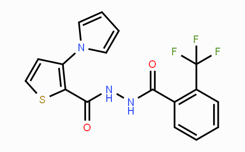 CAS No. 478062-70-3, 3-(1H-Pyrrol-1-yl)-N'-[2-(trifluoromethyl)benzoyl]-2-thiophenecarbohydrazide