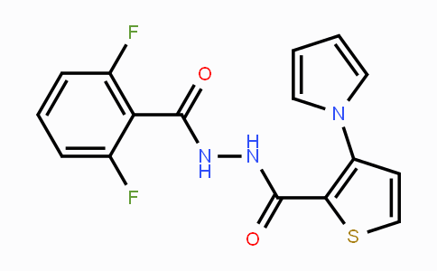CAS No. 478062-75-8, N'-(2,6-Difluorobenzoyl)-3-(1H-pyrrol-1-yl)-2-thiophenecarbohydrazide