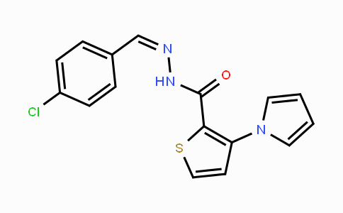 CAS No. 478062-83-8, N'-[(Z)-(4-Chlorophenyl)methylidene]-3-(1H-pyrrol-1-yl)-2-thiophenecarbohydrazide