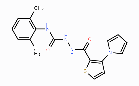 CAS No. 478062-89-4, N-(2,6-Dimethylphenyl)-2-{[3-(1H-pyrrol-1-yl)-2-thienyl]carbonyl}-1-hydrazinecarboxamide