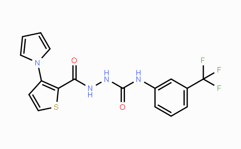 CAS No. 478062-90-7, 2-{[3-(1H-Pyrrol-1-yl)-2-thienyl]carbonyl}-N-[3-(trifluoromethyl)phenyl]-1-hydrazinecarboxamide
