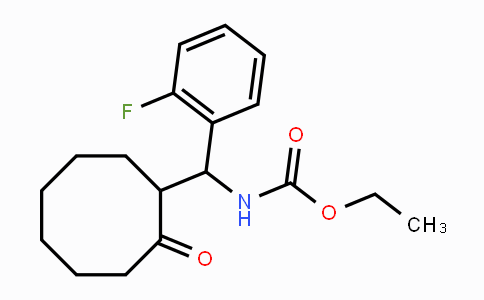 CAS No. 478063-91-1, Ethyl N-[(2-fluorophenyl)(2-oxocyclooctyl)methyl]carbamate