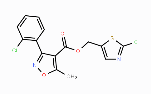 CAS No. 478064-71-0, (2-Chloro-1,3-thiazol-5-yl)methyl 3-(2-chlorophenyl)-5-methyl-4-isoxazolecarboxylate