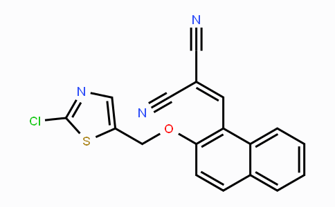 CAS No. 478064-73-2, 2-({2-[(2-Chloro-1,3-thiazol-5-yl)methoxy]-1-naphthyl}methylene)malononitrile