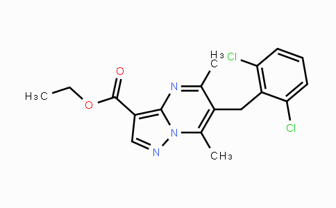 CAS No. 478064-82-3, Ethyl 6-(2,6-dichlorobenzyl)-5,7-dimethylpyrazolo[1,5-a]pyrimidine-3-carboxylate