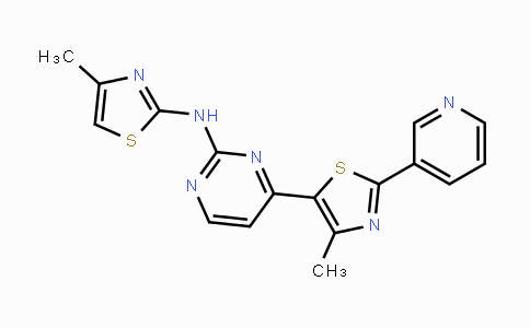 CAS No. 1823183-66-9, N-(4-Methyl-1,3-thiazol-2-yl)-4-[4-methyl-2-(pyridin-3-yl)-1,3-thiazol-5-yl]pyrimidin-2-amine