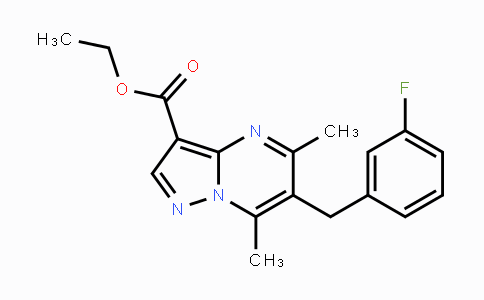 CAS No. 478064-86-7, Ethyl 6-(3-fluorobenzyl)-5,7-dimethylpyrazolo[1,5-a]pyrimidine-3-carboxylate