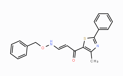 CAS No. 1823194-63-3, (2E)-3-[(Benzyloxy)amino]-1-(4-methyl-2-phenyl-1,3-thiazol-5-yl)prop-2-en-1-one