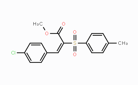 CAS No. 147435-97-0, Methyl (E)-3-(4-chlorophenyl)-2-[(4-methylphenyl)sulfonyl]-2-propenoate