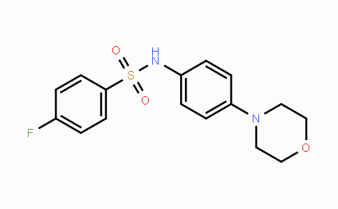 CAS No. 326907-43-1, 4-Fluoro-N-(4-morpholinophenyl)benzenesulfonamide