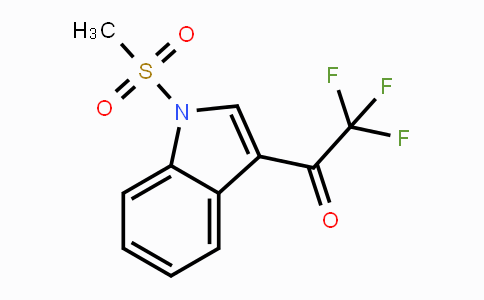 CAS No. 342885-53-4, 2,2,2-Trifluoro-1-[1-(methylsulfonyl)-1H-indol-3-yl]-1-ethanone