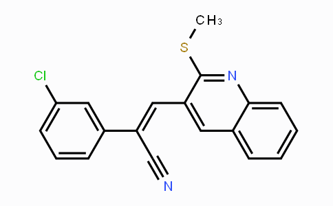 CAS No. 1164558-83-1, (Z)-2-(3-Chlorophenyl)-3-[2-(methylsulfanyl)-3-quinolinyl]-2-propenenitrile