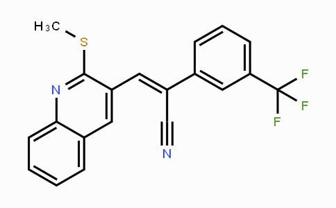 CAS No. 478065-08-6, (Z)-3-[2-(Methylsulfanyl)-3-quinolinyl]-2-[3-(trifluoromethyl)phenyl]-2-propenenitrile