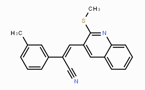 CAS No. 1164526-10-6, (Z)-2-(3-Methylphenyl)-3-[2-(methylsulfanyl)-3-quinolinyl]-2-propenenitrile