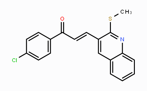 CAS No. 866049-59-4, (E)-1-(4-Chlorophenyl)-3-[2-(methylsulfanyl)-3-quinolinyl]-2-propen-1-one