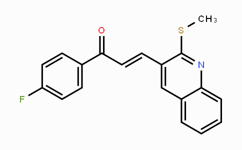 CAS No. 478065-16-6, (E)-1-(4-Fluorophenyl)-3-[2-(methylsulfanyl)-3-quinolinyl]-2-propen-1-one
