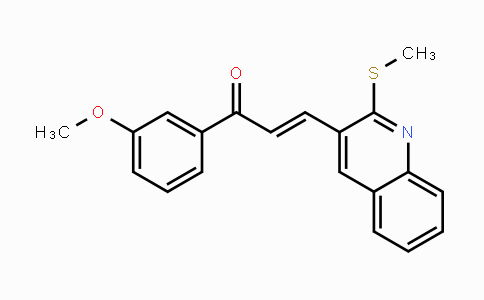 CAS No. 866049-60-7, (E)-1-(3-Methoxyphenyl)-3-[2-(methylsulfanyl)-3-quinolinyl]-2-propen-1-one