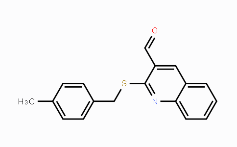 CAS No. 478065-50-8, 2-[(4-Methylbenzyl)sulfanyl]-3-quinolinecarbaldehyde