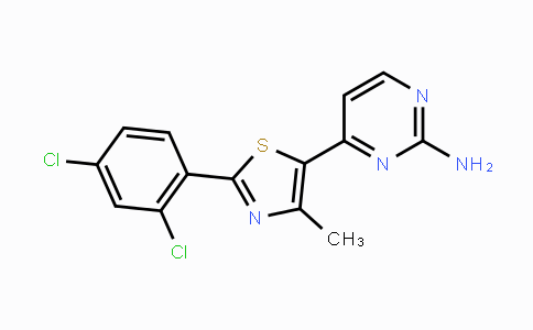 CAS No. 1382805-00-6, 4-[2-(2,4-Dichlorophenyl)-4-methyl-1,3-thiazol-5-yl]pyrimidin-2-amine