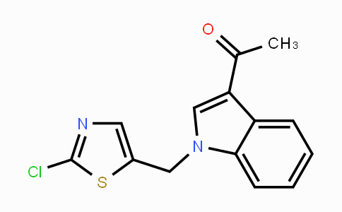 CAS No. 866049-70-9, 1-{1-[(2-Chloro-1,3-thiazol-5-yl)methyl]-1H-indol-3-yl}-1-ethanone