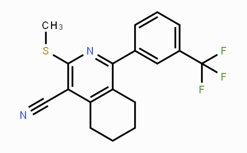 CAS No. 607697-02-9, 3-(Methylsulfanyl)-1-[3-(trifluoromethyl)phenyl]-5,6,7,8-tetrahydro-4-isoquinolinecarbonitrile