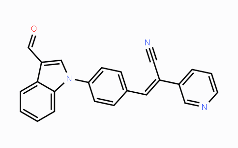 CAS No. 692287-43-7, (Z)-3-[4-(3-Formyl-1H-indol-1-yl)phenyl]-2-(3-pyridinyl)-2-propenenitrile