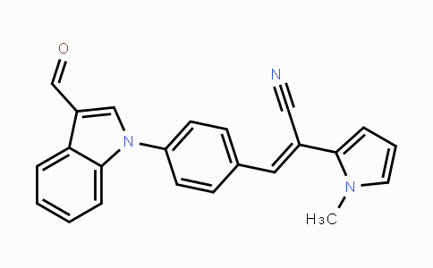 CAS No. 692287-46-0, (Z)-3-[4-(3-Formyl-1H-indol-1-yl)phenyl]-2-(1-methyl-1H-pyrrol-2-yl)-2-propenenitrile