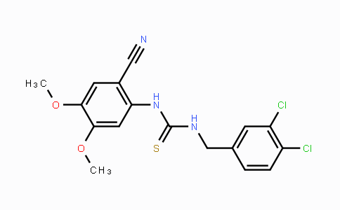 CAS No. 692287-53-9, N-(2-Cyano-4,5-dimethoxyphenyl)-N'-(3,4-dichlorobenzyl)thiourea