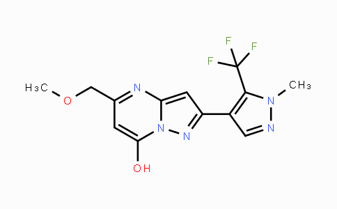 CAS No. 1007074-04-5, 5-(Methoxymethyl)-2-[1-methyl-5-(trifluoromethyl)-1H-pyrazol-4-yl]pyrazolo[1,5-a]pyrimidin-7-ol